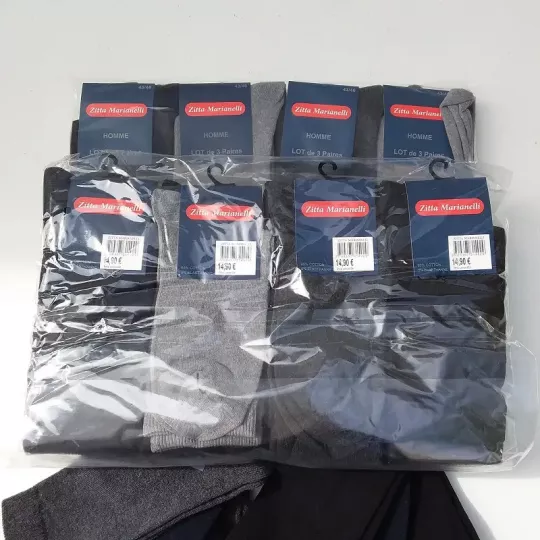 Lot de 12 Paires Chaussettes de Villes Unies Mi Longues ZITTA MARIANELLI Emballage