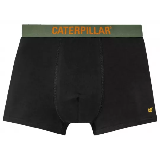 Caterpillar Lot de 2 boxers homme Noir-Kaki Face
