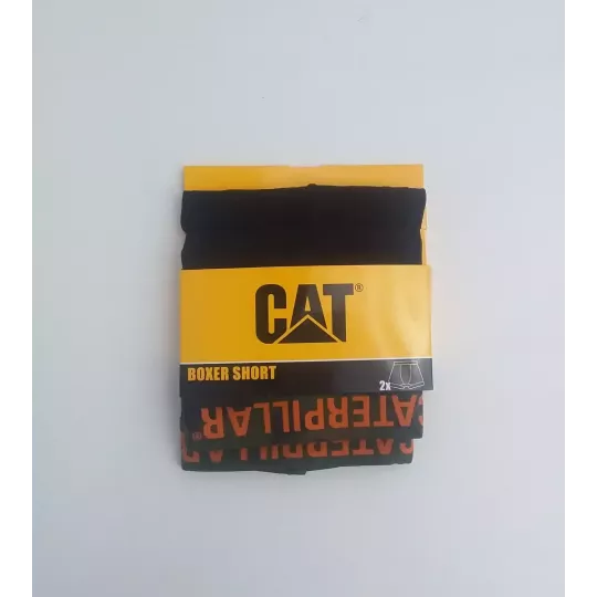 Caterpillar Lot de 2 boxers homme Noir-Kaki Etiquette