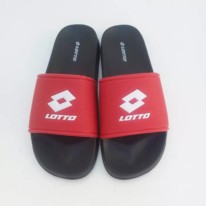 Claquettes Mules Marque LOTTO Noire & Rouge Principale