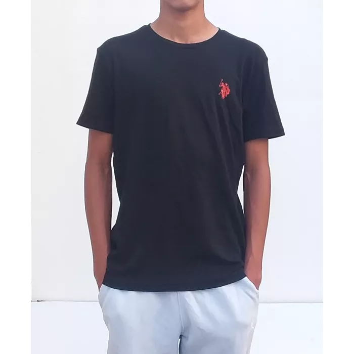 Tee Shirt Uni US POLO  100% COTON Couleur Noir du S au XL Principale