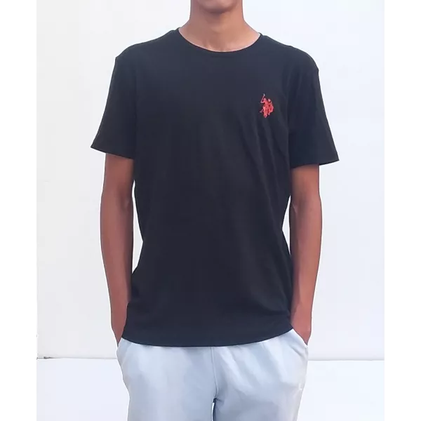 Tee Shirt Uni US POLO 100% COTON Couleur Noir du S au XL Principale