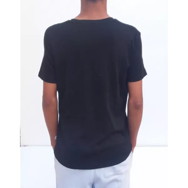 Tee Shirt Uni US POLO 100% COTON Couleur Noir du S au XL Do
