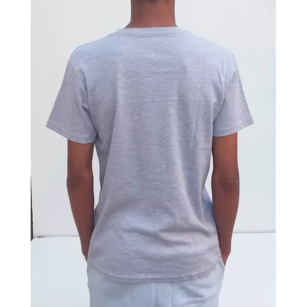 Tee Shirt Uni US POLO 100% Coton du S au XL Gris Clair Do