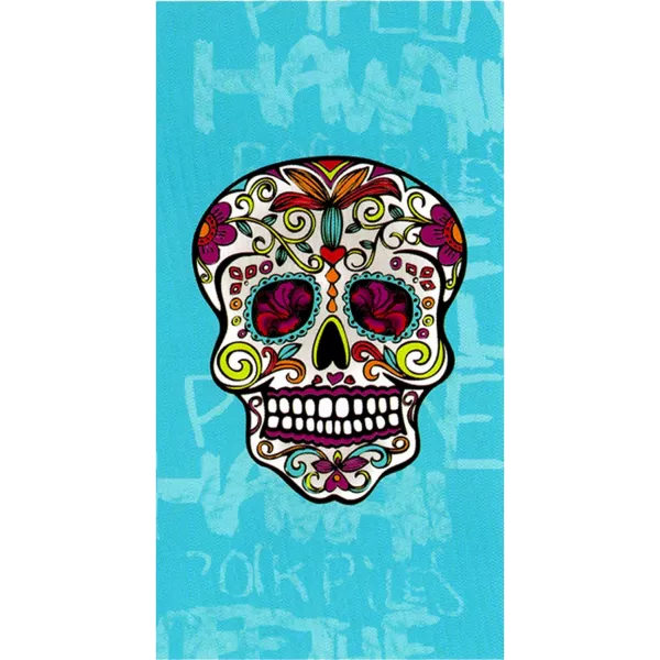 Grande Serviette De Plage Drap De Bain Microfibres Tête de Mort Mexicain Principale
