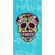Grande Serviette De Plage Drap De Bain Microfibres Tête de Mort Mexicain Principale