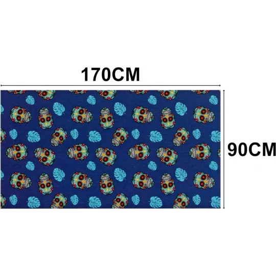 Grande Serviette De Plage Drap De Bain Microfibres Masques Mexicains Dimensions