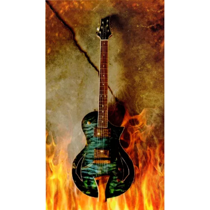 Grande Serviette Drap De Bain Microfibres Guitare électrique Principale