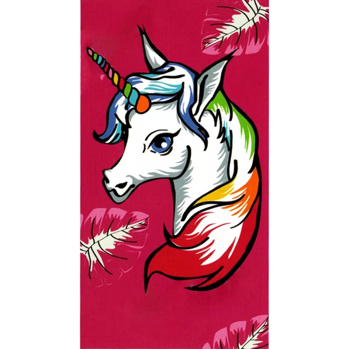 Grande Serviette De Plage Drap De Bain Microfibres LICORNE Principale