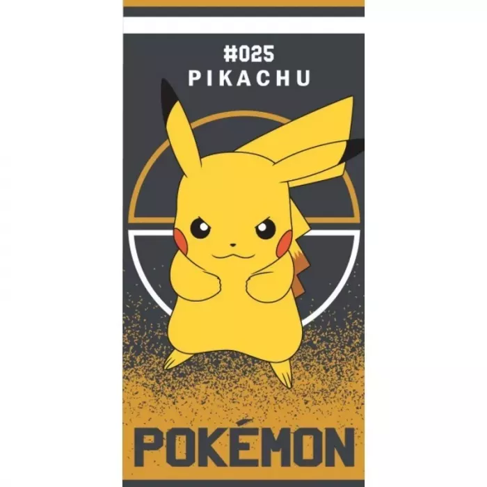 Serviette De Plage Piscine Drap De Bain Microfibres Pokémon-Pikachu 70X140 Cm