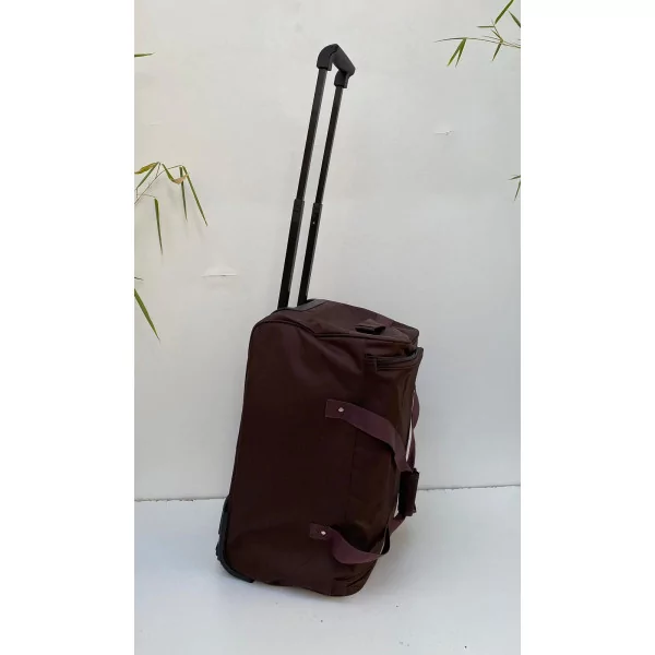 55 Cm (CABINE) Marron Sacs De Voyage Valise Bagage A Main á Roulettes Diplomat Paris Coté Droit