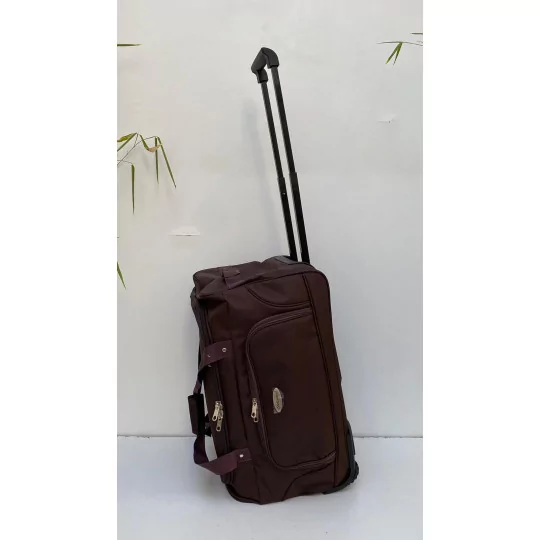 55 Cm (CABINE) Marron Sacs De Voyage Valise Bagage A Main á Roulettes Diplomat Paris Principale