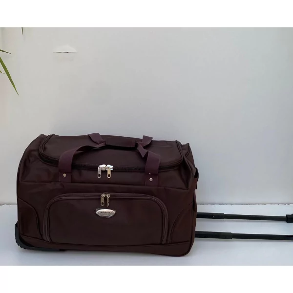 55 Cm (CABINE) Marron Sacs De Voyage Valise Bagage A Main á Roulettes Diplomat Paris Face