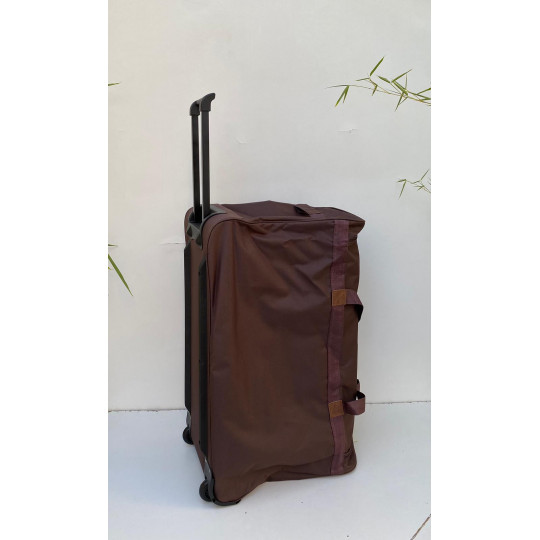 DIPLOMAT Sacs De Voyage Valise Bagage A Roulettes 2 Poches Marron Coté Droit