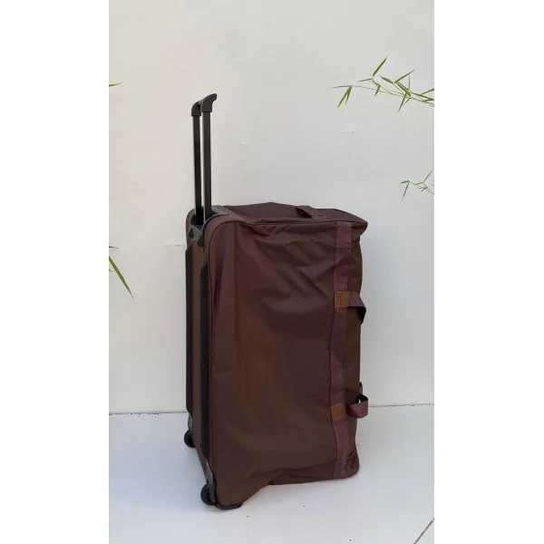 DIPLOMAT Sacs De Voyage Valise Bagage A Roulettes 2 Poches Marron Coté Droit