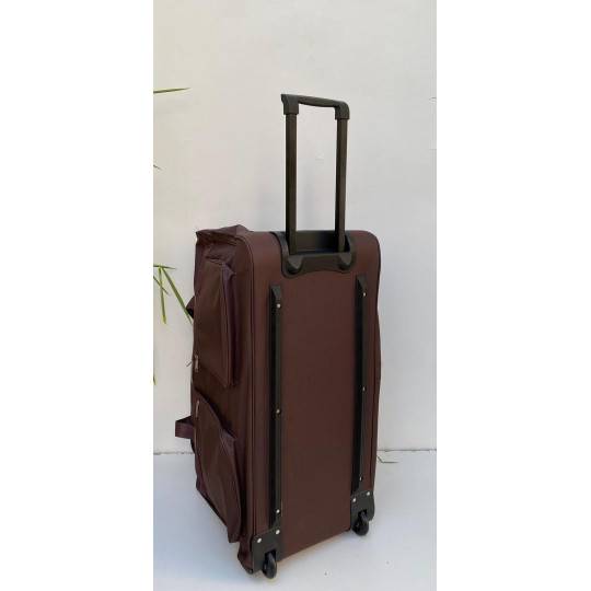 DIPLOMAT Sacs De Voyage Valise Bagage A Roulettes 2 Poches Marron Dessous