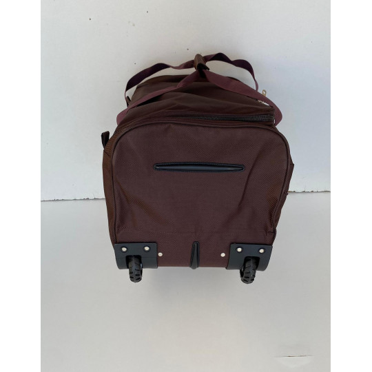 DIPLOMAT Sacs De Voyage Valise Bagage A Roulettes 2 Poches Marron Dos