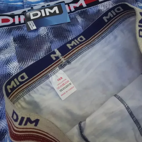 Lot de 3 Boxers Dim Taille 16ans Etiquette