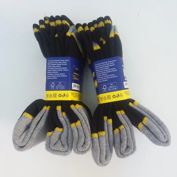 Lot de 6 paires De Chaussettes Chaude de Travail Good Year Liseré Jaune Coté Droite