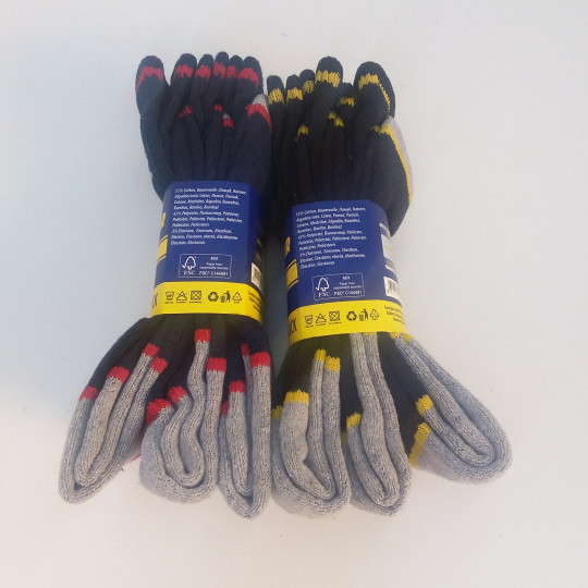 Lot de 6 paires De Chaussettes Chaude de Travail Good Year Noire/Jaune/Rouge Autres