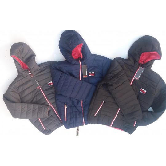 Parka Anorak à Capuche RG512 Adulte Grise 3 Couleurs disponible