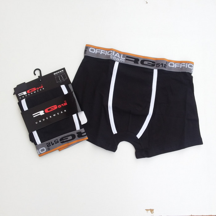 Caleçon Boxer Hommes RG512 du S au 2XL Noir Do
