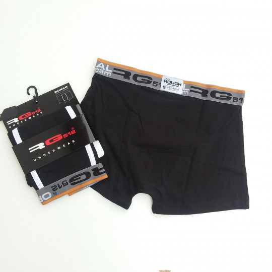 Caleçon Boxer Hommes RG512 du S au 2XL Noir Do