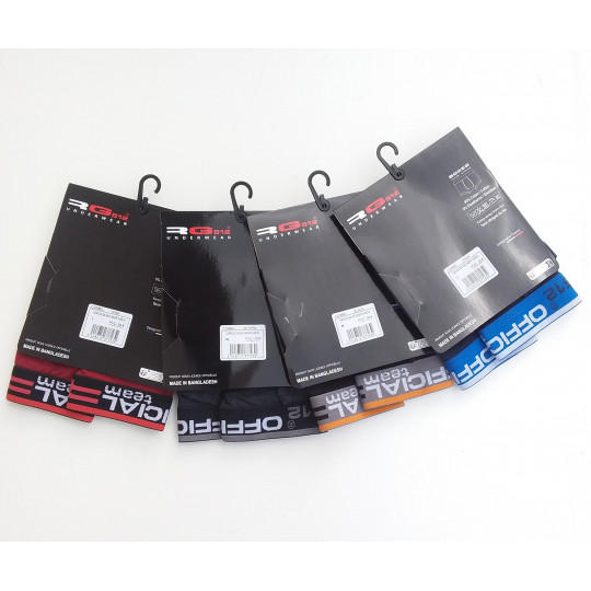 Caleçon Boxer Hommes RG512 du S au 2XL Bordeaux étiquette Face