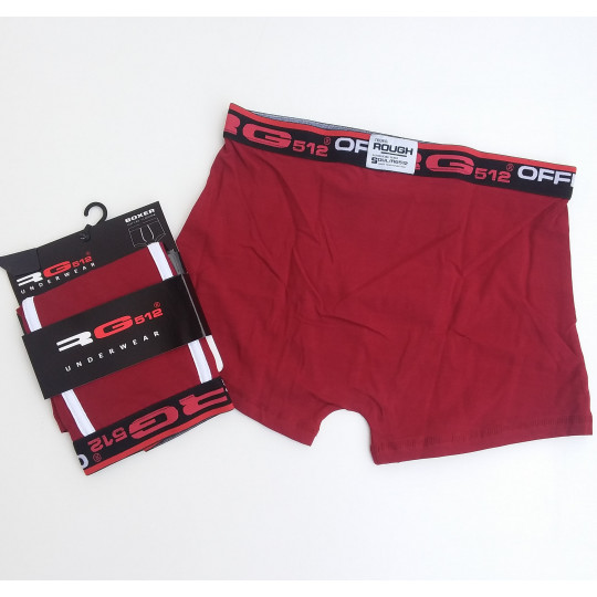 Caleçon Boxer Hommes RG512 du S au 2XL Bordeaux Do