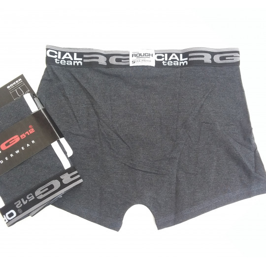 Caleçon Boxer Hommes RG512 du S au 2XL Gris Foncé Do