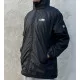Vestes 3quarts Coupe Vent Imperméables Doublées Sherpa US ATHLETIC ORIGINAL Noire Du S Au XXL Cote Droite