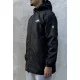 Vestes 3quarts Coupe Vent Imperméables Doublées Sherpa US ATHLETIC ORIGINAL Noire Du S Au XXL Coté Gauche