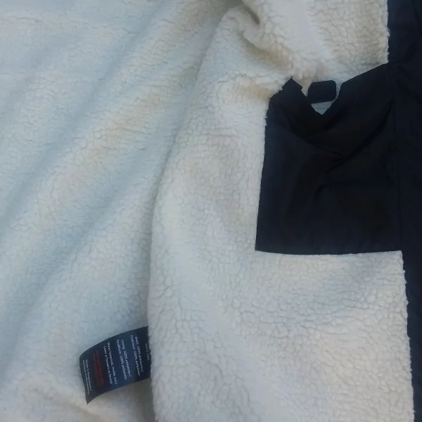 Vestes 3quarts Coupe Vent Imperméables Doublées Sherpa US ATHLETIC ORIGINAL Noire Du S Au XXL Poche intérieure
