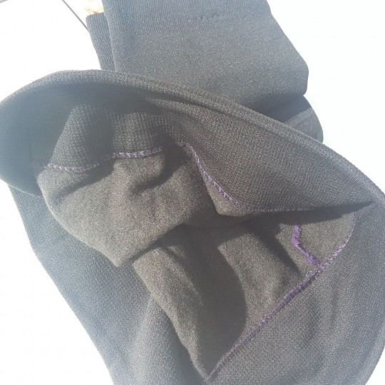 Caleçons Thermique Longs Hommes Chauds et Doux Taille Unique Noir Intérieur