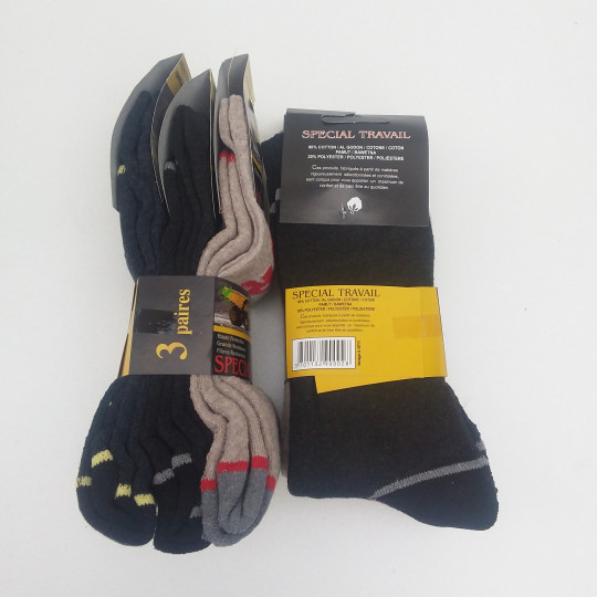 Chaussettes de Travail Homme Lot de 6 Paires WORK