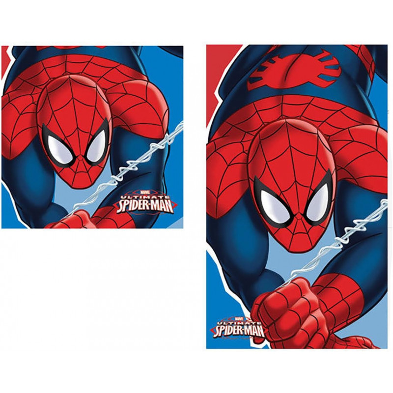 SPIDERMAN Lot de 2 Serviettes de Toilette Pour Mains et Visage Principale