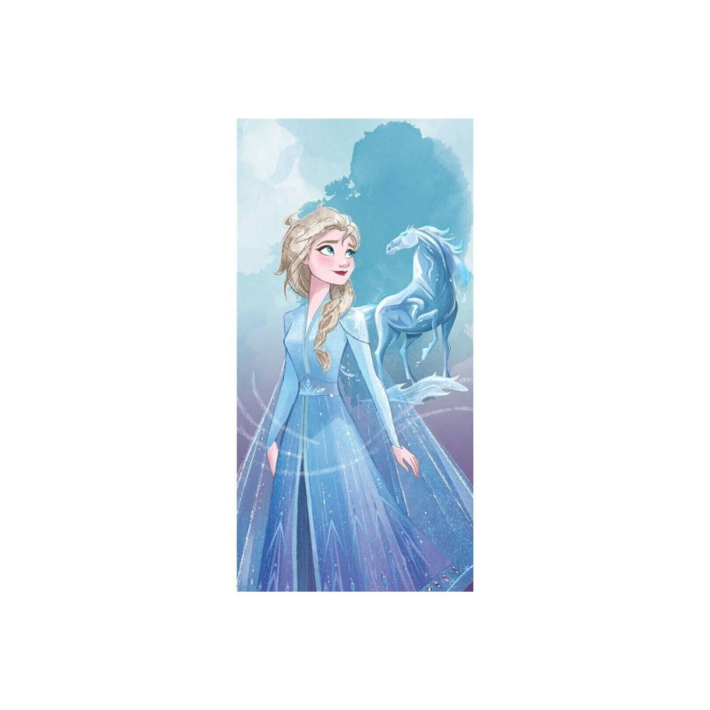 Serviette De Plage - Disney La Reine Des Neiges - Elsa Et Son Cheval - 70x140 Cm Principale