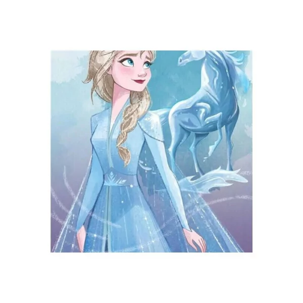 Serviette De Plage - Disney La Reine Des Neiges - Elsa Et Son Cheval - 70x140 Cm zoom