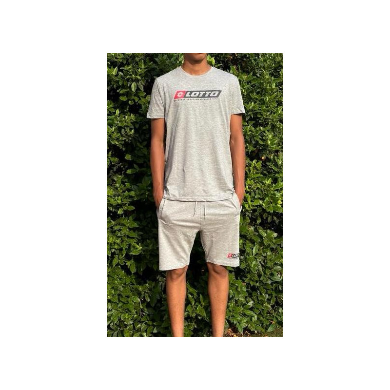Complet LOTTO Vendu en ensemble ou à l'unité (T-Shirt seul ou short seul au choix) Gris Principale