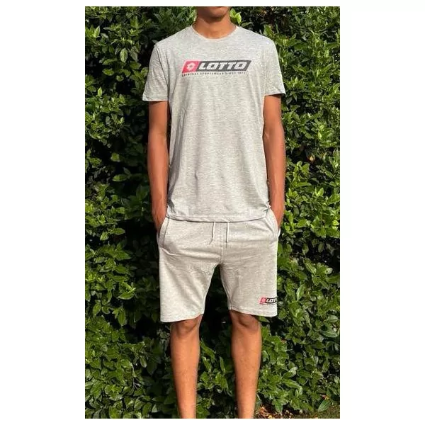 Complet LOTTO Vendu en ensemble ou à l'unité (T-Shirt seul ou short seul au choix) Gris Principale