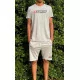 Complet LOTTO Vendu en ensemble ou à l'unité (T-Shirt seul ou short seul au choix) Gris Principale