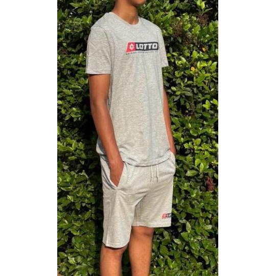 Complet LOTTO Vendu en ensemble ou à l'unité (T-Shirt seul ou short seul au choix) Gris Poche