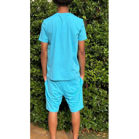 Complet LOTTO Vendu en ensemble ou à l'unité (T-Shirt seul ou short seul au choix) Bleu Clair dos