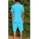 Complet LOTTO Vendu en ensemble ou à l'unité (T-Shirt seul ou short seul au choix) Bleu Clair dos