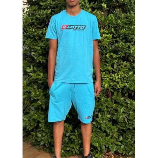 Complet LOTTO Vendu en ensemble ou à l'unité (T-Shirt seul ou short seul au choix) Bleu Clair Principale
