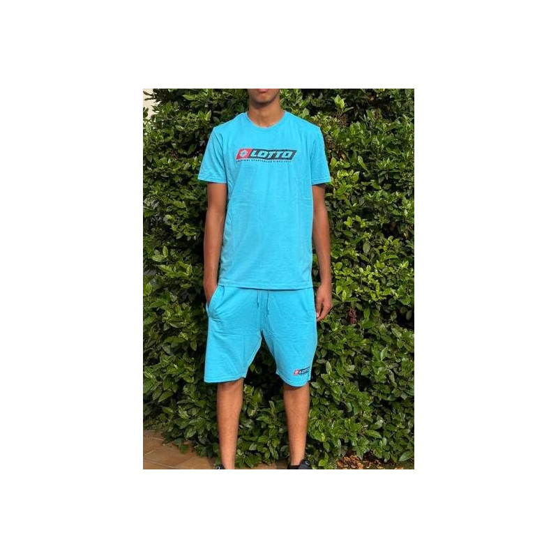 Complet LOTTO Vendu en ensemble ou à l'unité (T-Shirt seul ou short seul au choix) Bleu Clair Principale