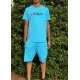 Complet LOTTO Vendu en ensemble ou à l'unité (T-Shirt seul ou short seul au choix) Bleu Clair Principale