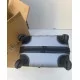 Valise Cabine 55cm ABS à 4 Roues Modèle Collier Grise Argent
