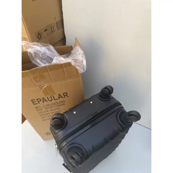 Valise Cabine 55cm ABS à 4 Roues Modèle Collier 4 Couleurs