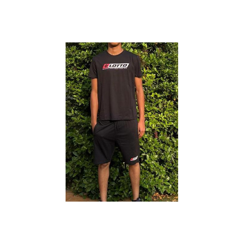 Complet LOTTO Vendu en ensemble ou à l'unité (T-Shirt seul ou short seul au choix) Noir Principale